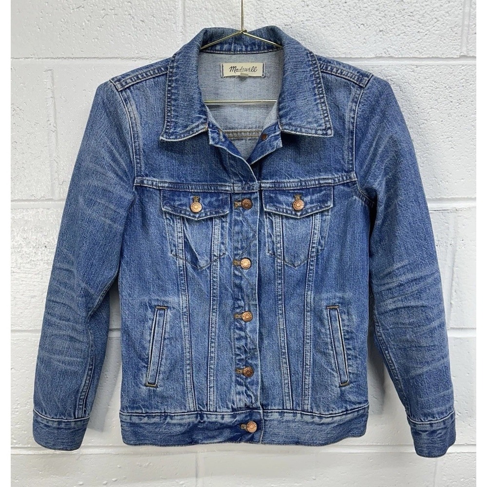 Madewell Jean Jacket Blue Classic Pinter Wash F0370 / Women's XS